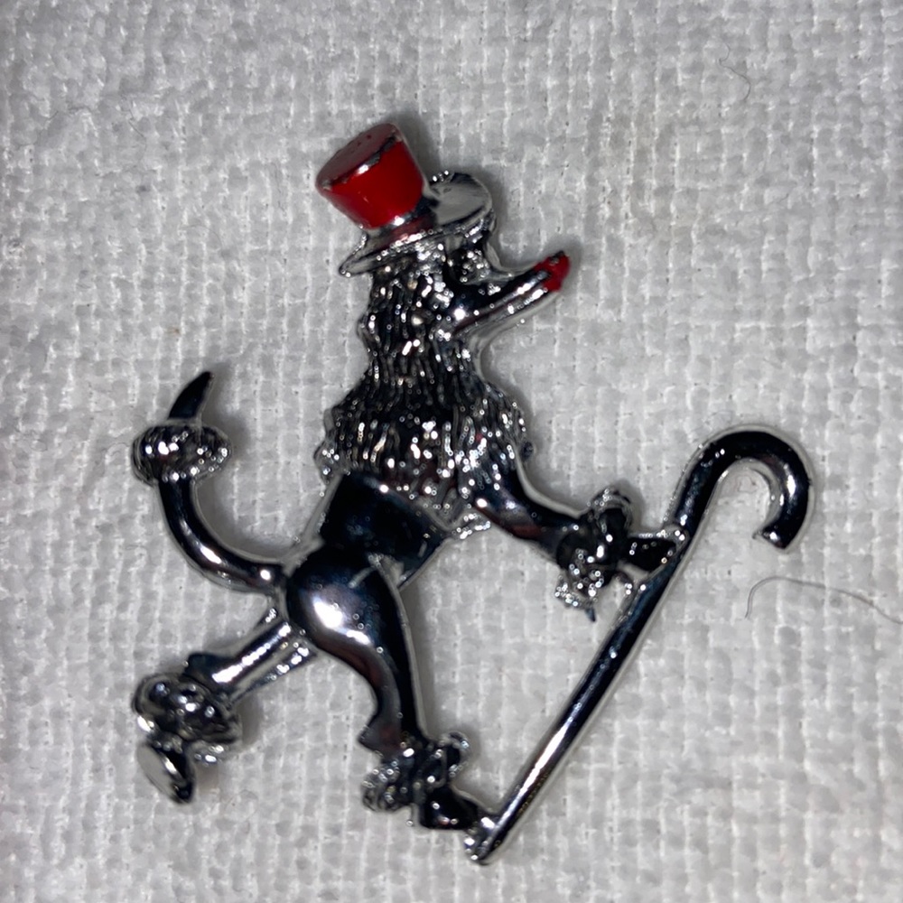 Vintage Dapper Poodle Brooch